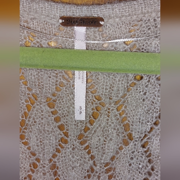Free People Beige Knit Loose Fit Sweater - Picture 3 of 4